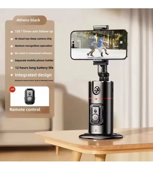 COOLDIER Holder HP Gimbal Stabilizer Automatic Face Tracking PTZ - P02 - Black